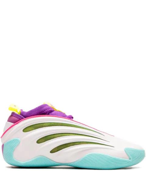 Harden Vol. 9 "White/Lucid Lime/Lucid Pink" sneakers by ADIDAS
