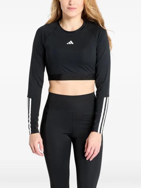 Hyperglam cropped long-sleeve top by ADIDAS