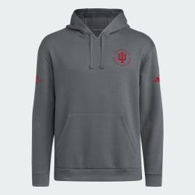 INDIANAPOLIS MOTOR SPEEDWAY x INDIANA HOOSIERS MENS FLEECE HOODED SWEAT by ADIDAS