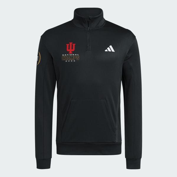 Indiana Hoosiers Game & Go Team Issue 1/4 Zip Sweatshirt by ADIDAS