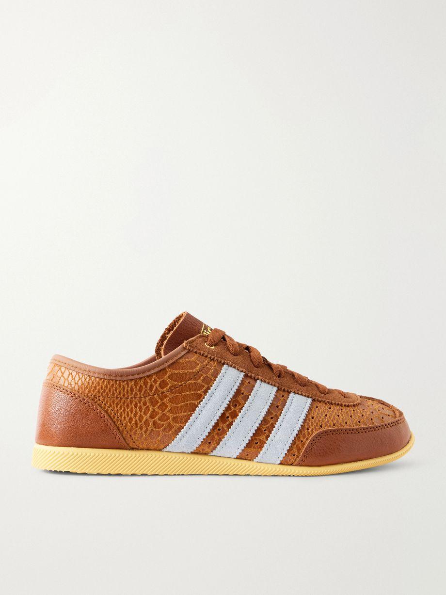Japan Decon W perforated suede-trimmed leather sneakers by ADIDAS