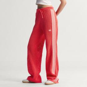 KNITTED CROCHET FIREBIRD TRACK PANTS by ADIDAS