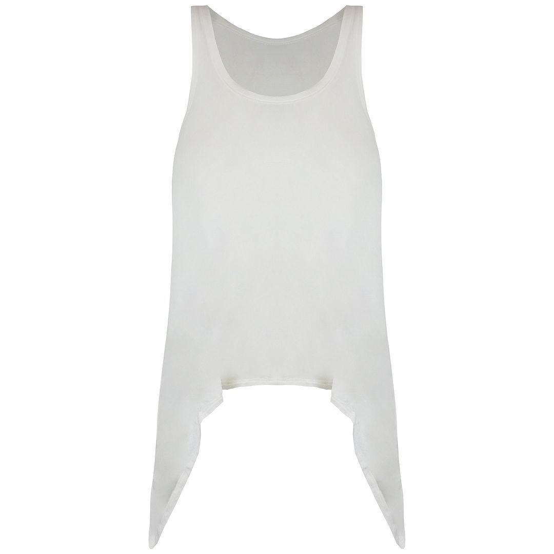 Knot Tank Top Running Gym Vest Cream by ADIDAS