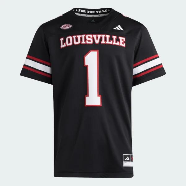 Louisville Cardinals Premier Strategy Throwback Football Jersey by ADIDAS