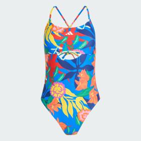 MEXICANA FLORALS TIE-BACK SWIMSUIT by ADIDAS