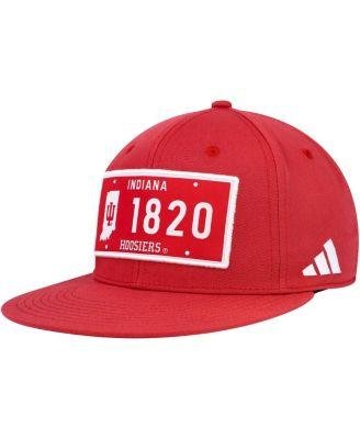 Men's Crimson Indiana Hoosiers Established Snapback Hat by ADIDAS