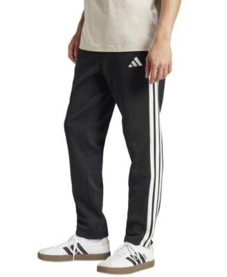 Men's Essentials 3-Stripes Regular Open Hem Fleece Pants by ADIDAS
