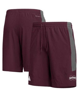 Men's Maroon Mississippi State Bulldogs AEROREADY Shorts by ADIDAS