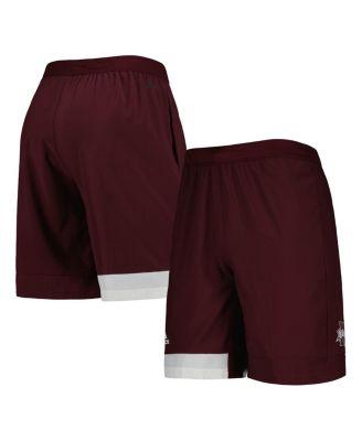 Men's Maroon Mississippi State Bulldogs AEROREADY Training Shorts by ADIDAS