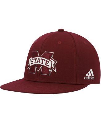 Men's Maroon Mississippi State Bulldogs Sideline Snapback Hat by ADIDAS