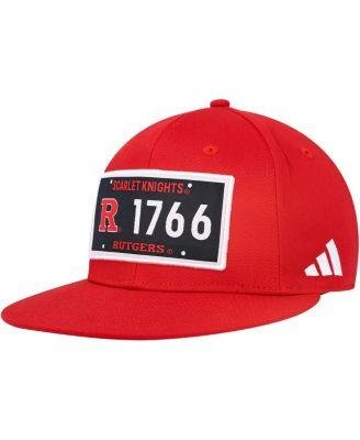 Men's Scarlet Rutgers Scarlet Knights Established Snapback Hat by ADIDAS