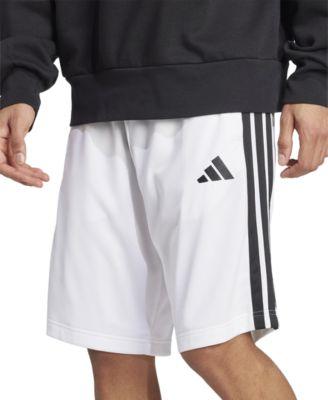 Men's Three-Stripes 10" Tricot Shorts by ADIDAS
