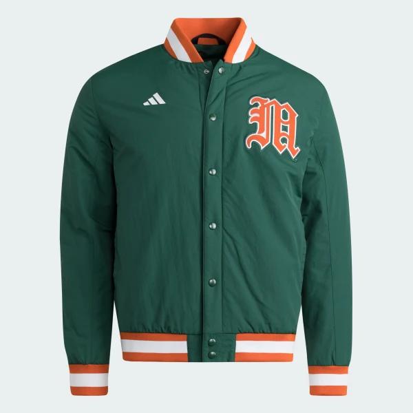 Miami Hurricanes Coaches Dugout Jacket by ADIDAS