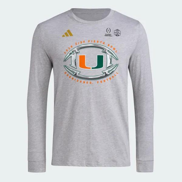 Miami Hurricanes College Football Playoff Semifinal Long Sleeve Tee by ADIDAS