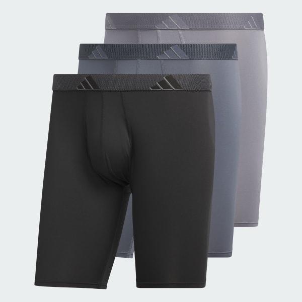 Microfiber 3-Pack Long Boxer Briefs by ADIDAS Microfiber 3-Pack Long Boxer Briefs by ADIDAS