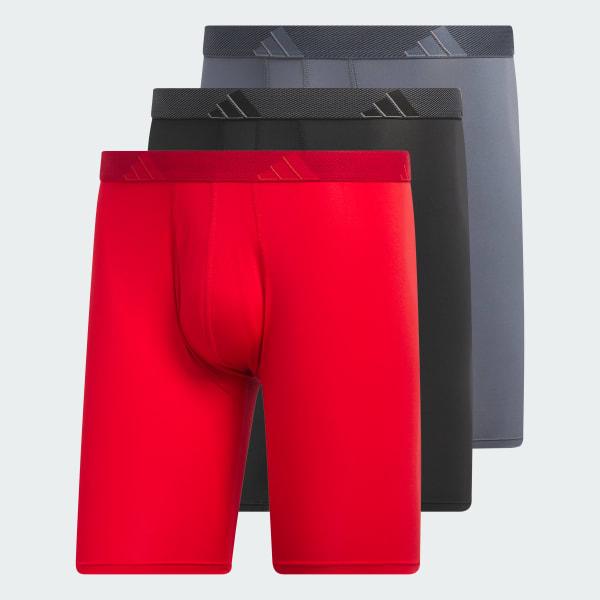 Microfiber 3-Pack Long Boxer Briefs by ADIDAS