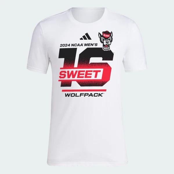 NC State Men's Basketball Sweet 16 Tee by ADIDAS
