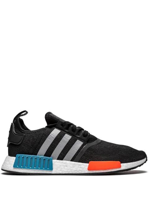 NMD_R1 "Black/Silver/Solar Red" sneakers by ADIDAS
