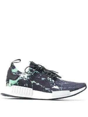 NMD R1 Primeknit "Green Marble" sneakers by ADIDAS