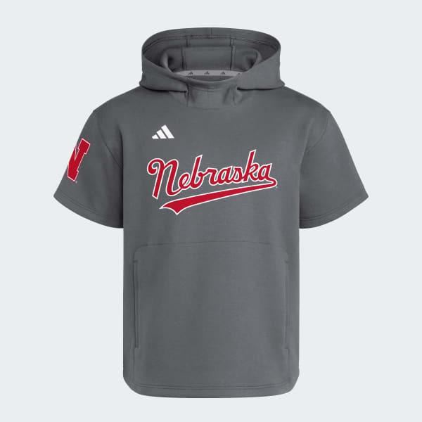 Nebraska Cornhuskers Dugout Short Sleeve Hoodie by ADIDAS