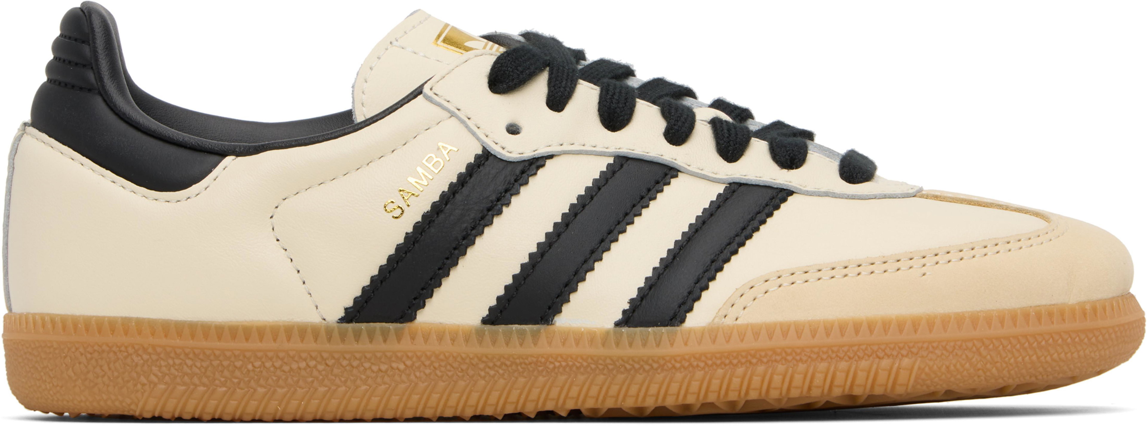 Off-White & Black Samba OG Sneakers by ADIDAS