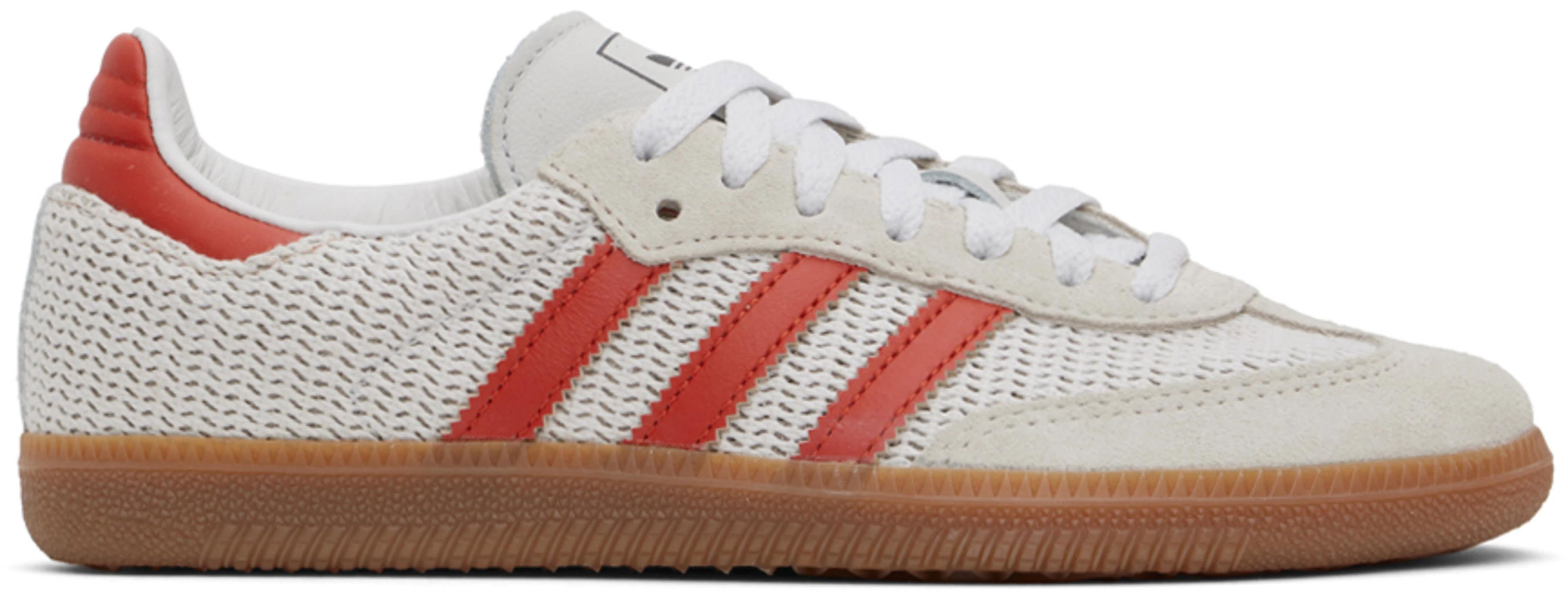 Off-White & Orange Samba OG Sneakers by ADIDAS