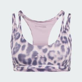 Optime Leopard Strappy Light Support Bra by ADIDAS