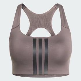 Optime Workout 3-Stripes Medium Support Bra by ADIDAS