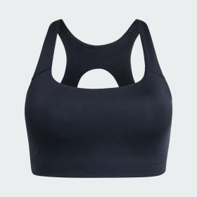 Optime Workout 3-Stripes Medium Support Bra (Plus Size) by ADIDAS