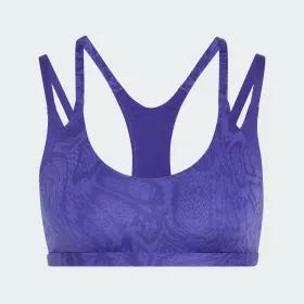 Optime Workout Snake Strappy Lite Support Bra by ADIDAS
