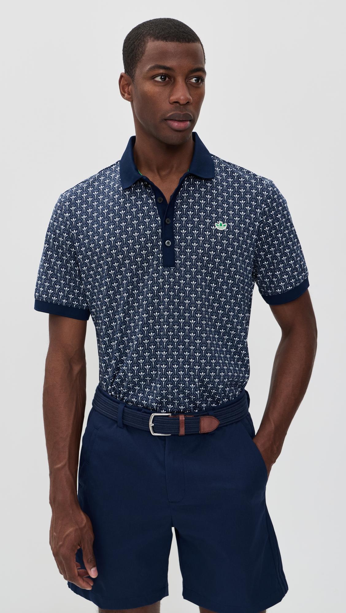 Originals All Over Trefoil Polo by ADIDAS