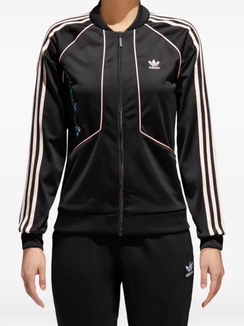 Originals  floral-embroidered track top by ADIDAS