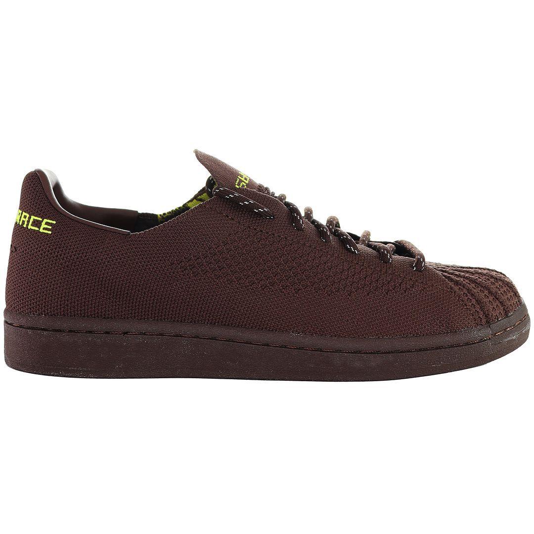 PW Superstar PK Lace-Up Brown Synthetic Trainers by ADIDAS