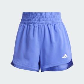 Pacer Training 3-Stripes Woven High-Rise Shorts by ADIDAS