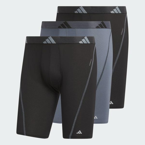 Performance Mesh Graphic Long Boxer Briefs 3-Pack by ADIDAS