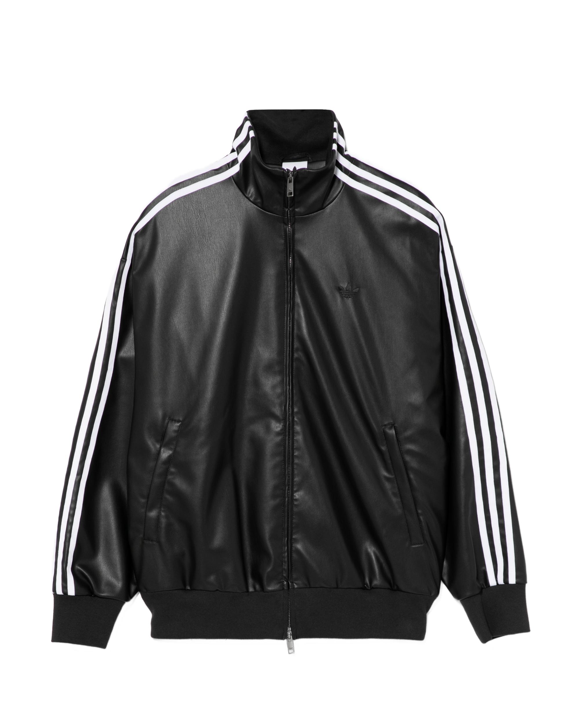 Pleather track jacket by ADIDAS