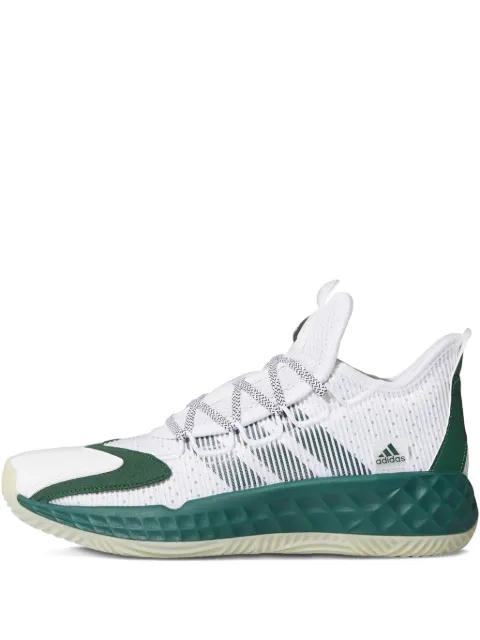Pro Boost Low "White Dark Green" sneakers by ADIDAS