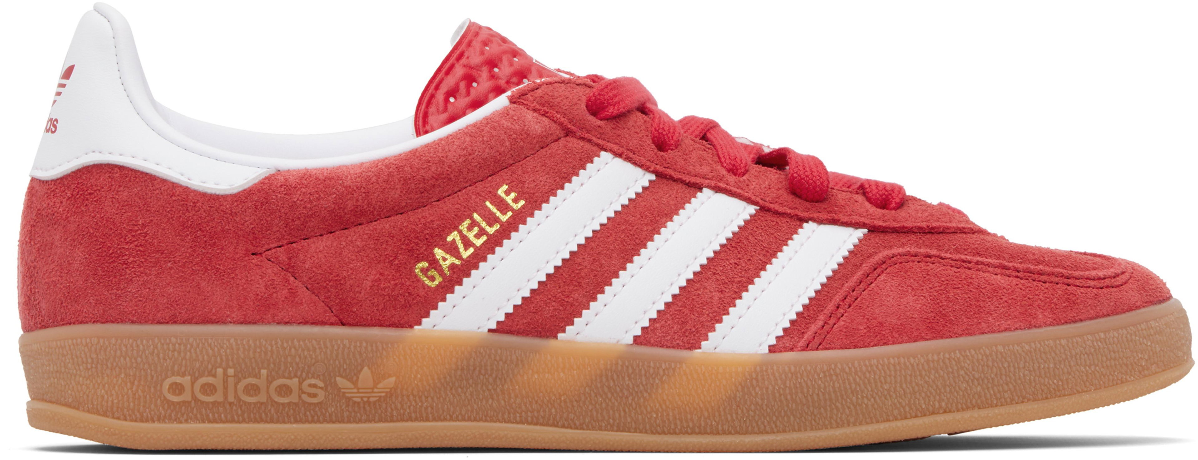Red Gazelle Indoor Sneakers by ADIDAS