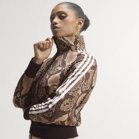 SATIN SNAKE PRINT FIREBIRD TRACK JACKET by ADIDAS