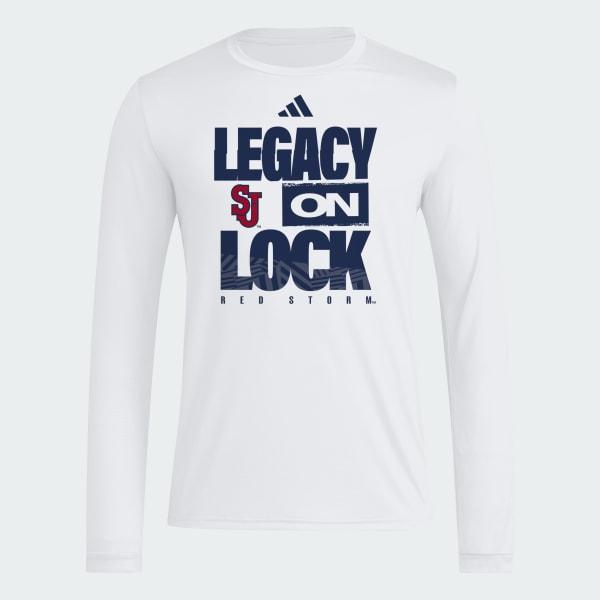 ST. JOHNS RED STORM MENS SELECTION SUNDAY M LS PREGAME TEE by ADIDAS
