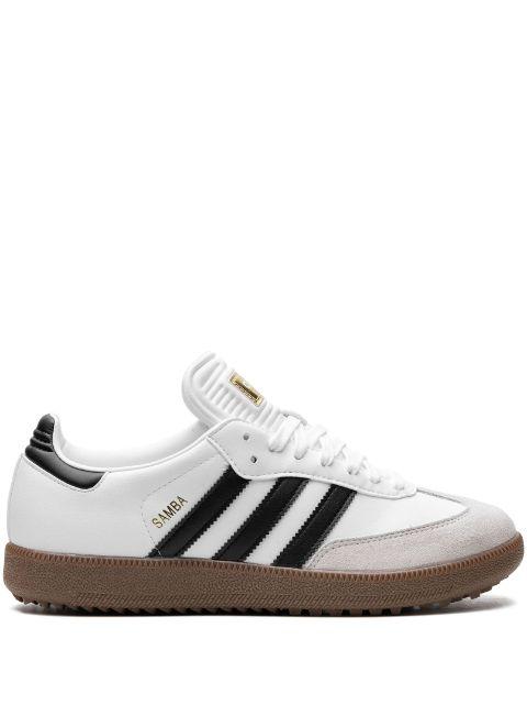 Samba Golf "Cloud White/Core Black/Gum" golf shoes by ADIDAS