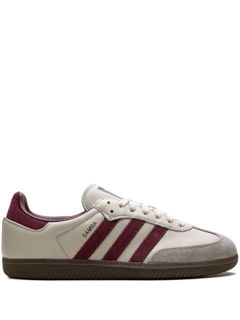 Samba OG "Putty Grey Maroon" sneakers by ADIDAS