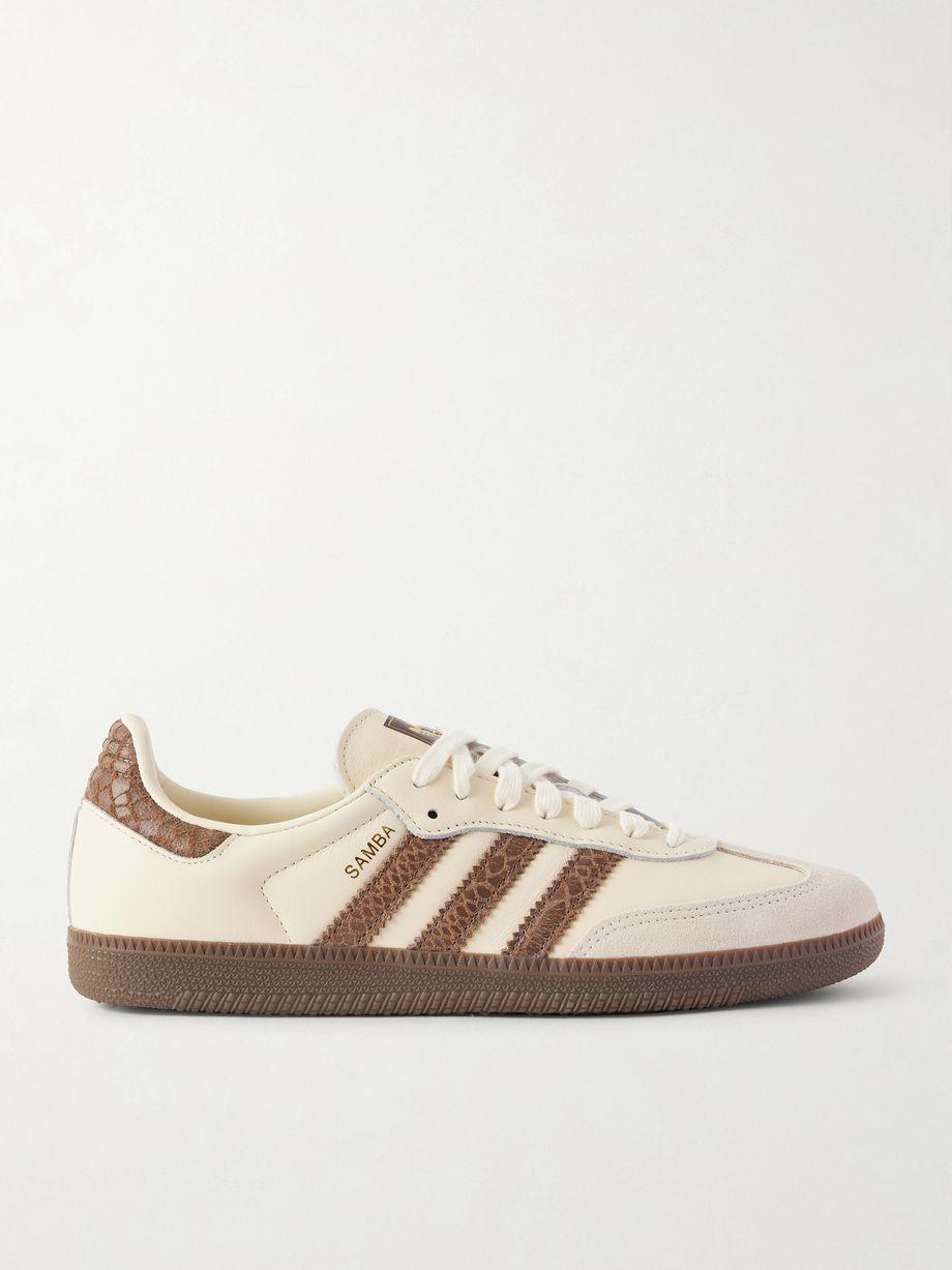 Samba OG suede-trimmed leather sneakers by ADIDAS