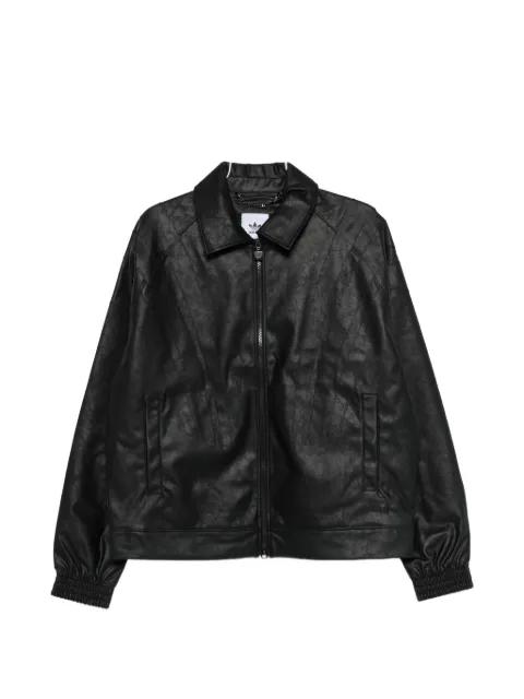 Santiago Pleather zip-up biker jacket by ADIDAS