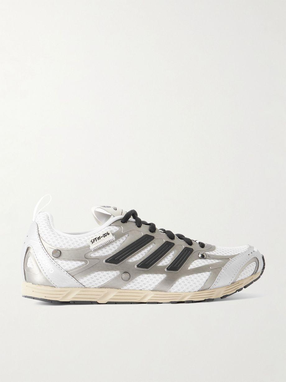 + Song For The Mute Adizero PR studded rubber-trimmed mesh sneakers by ADIDAS