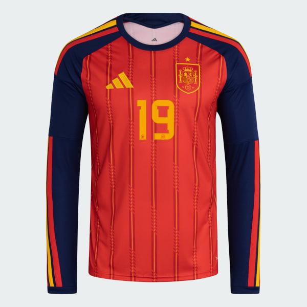 Spain 26 Home Yamal Long Sleeve Jersey by ADIDAS