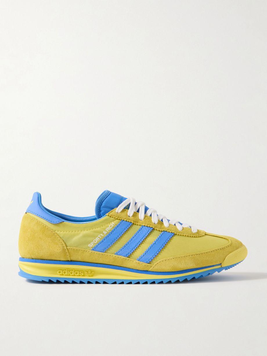 + Sporty & Rich SL72 suede and leather-trimmed shell sneakers by ADIDAS