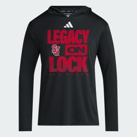 St. John’s Red Storm 2026 Legacy On Lock March Madness D4T Long Sleeve Hoodie by ADIDAS