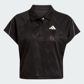 Stadium 3-Stripes Tennis Inspired Jacquard Polo Tee by ADIDAS Stadium 3-Stripes Tennis Inspired Jacquard Polo Tee by ADIDAS