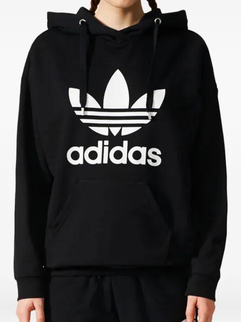Stadium Trefoil "Black/White" hoodie by ADIDAS